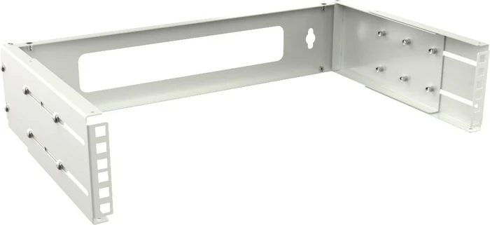 Lanview by Logon 19" Open Frame Rack 2HE, Wandmontage, tiefenverstellbar, weiß, 350mm tief