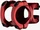 RaceFace Turbine R 35mm/1 1/8" 0° Vorbau 32mm rot (ST17TURR3532X0RED)