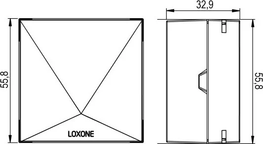 Loxone Raumklima Sensor Air anthrazit, Multisensor