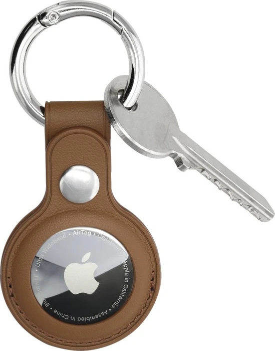 Hama Edge Protector Finest Sense für Apple AirTag braun