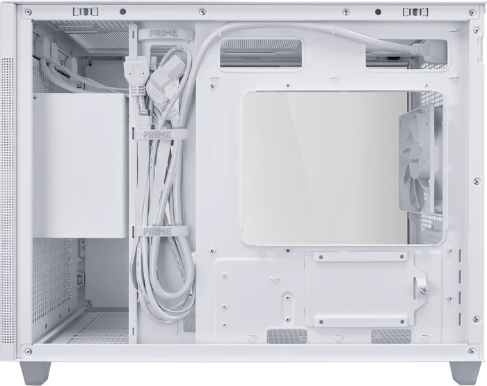 ASUS Prime AP201 Tempered Glass, weiß, Glasfenster