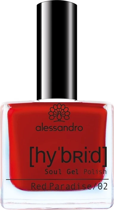 Alessandro Hybrid Soul Gel Nagellack 112 red paradise, 8ml