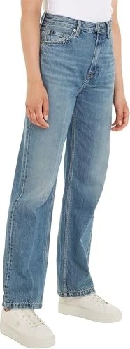 Tommy Hilfiger Relaxed Straight mit hohem Bund Jeans will (Damen)