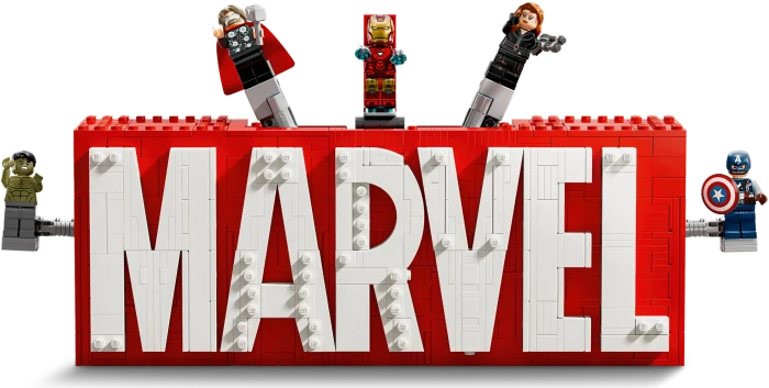 LEGO Marvel Super Heroes Spielset - MARVEL Logo & Minifiguren