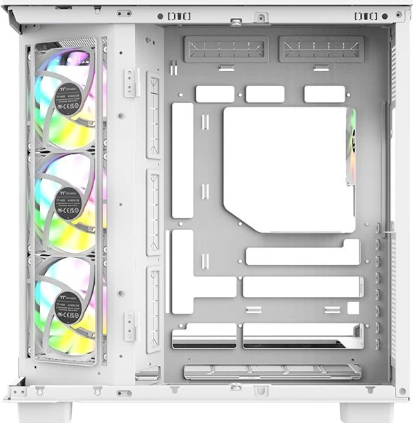 Thermaltake View 380 XL WS ARGB Snow, weiß/braun, Glasfenster