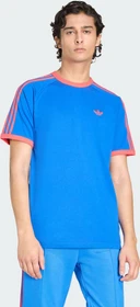 adidas 3-Streifen T-Shirt kurzarm blau (Herren)