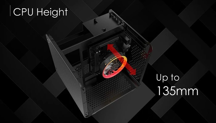 Raijintek Metis Evo ALS, silber/schwarz, Mini-ITX