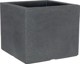 Geli Kubus Pflanztopf 40x40cm anthrazit