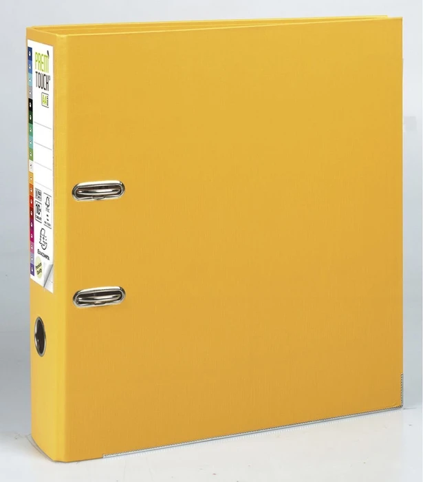 Exacompta Maxi Prem'Touch Ordner 2-Ring, 80mm, A4, gelb (53349E)