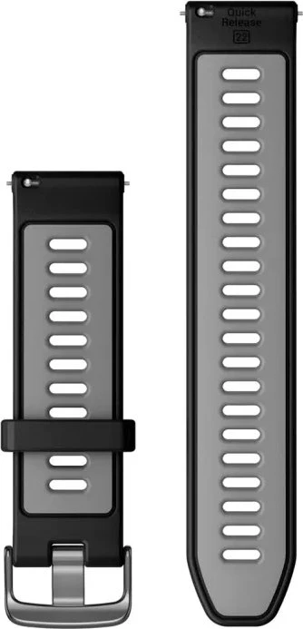 Garmin Schnellwechsel Ersatzarmband 130-205mm Silikon für Garmin Forerunner 265 black/powder grey