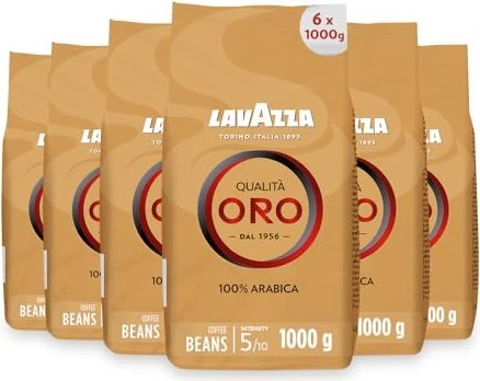 Lavazza Qualita Oro Kaffeebohnen, 6.00kg (6x 1.00kg)