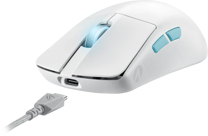 ASUS ROG Harpe Ace Aim Lab Edition weiß, USB/Bluetooth