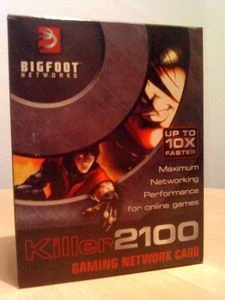 Bigfoot Networks Killer 2100 Gaming Network Card, 1x 1000Base-T, PCIe x1