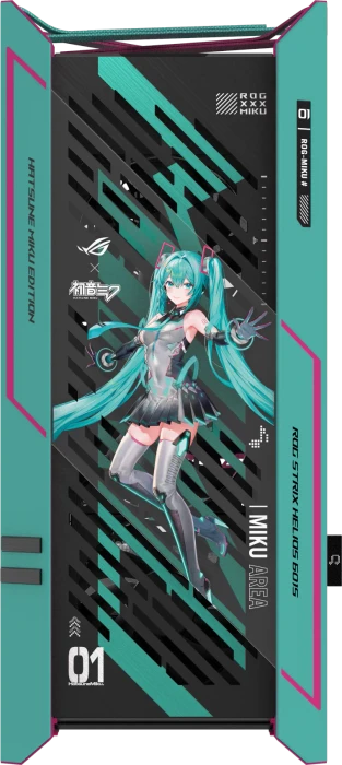 ASUS ROG Strix Helios II GX601S Hatsune Miku Edition, Glasfenster