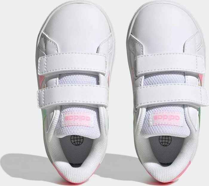 adidas Grand Court Lifestyle Hook and Loop cloud white/pulse mint/beam pink (Junior)