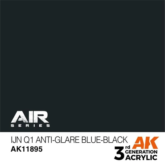 AK-Interactive 3rd Gen Acrylic Colors Air Series IJN q1 anti-glare blue black, 17ml