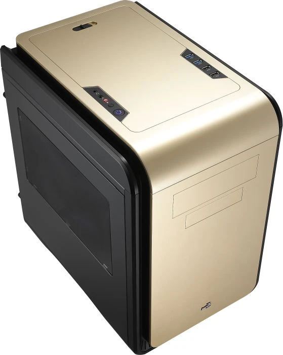 AeroCool DS Cube Gold Window Edition, Acrylfenster