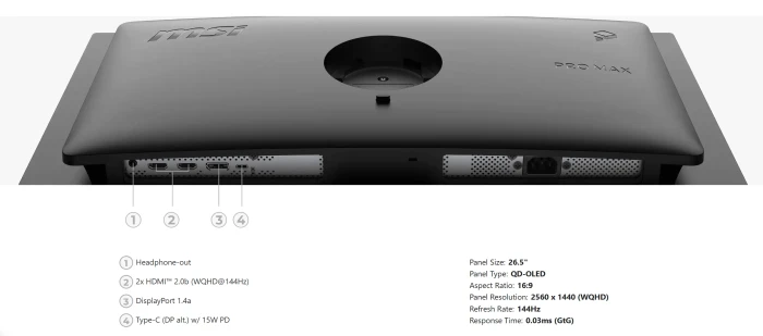 MSI PRO MAX 271QPX14G, 26.5"