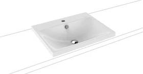 Kaldewei Silenio 3040 Aufsatzwaschtisch 60x46x4cm, Perl-Effekt, cool grey 30