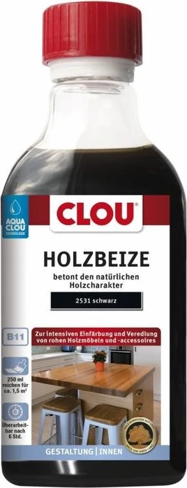 CLOU B11 Aqua CLOU Holzbeize Holzbeizmittel, 250ml