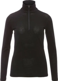 Icebreaker Merino 200 Oasis Half Zip Funktionsshirt langarm schwarz (Damen)