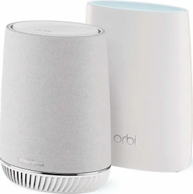 Netgear Orbi Voice RBK50V, Router und Repeater/Lautsprecher Set, 2er-Bundle