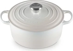 Le Creuset Signature Gusseisen Bräter rund 24cm 4.2l meringue