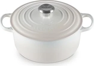 Le Creuset Signature Gusseisen Bräter rund 24cm 4.2l meringue