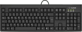KeySonic KSK-8008U-IP IPX7 Keyboard, schwarz, USB, DE (61083)