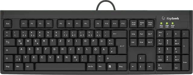 ICY BOX Keyboard KeySonic TAS KSK-8008U IPX7 black