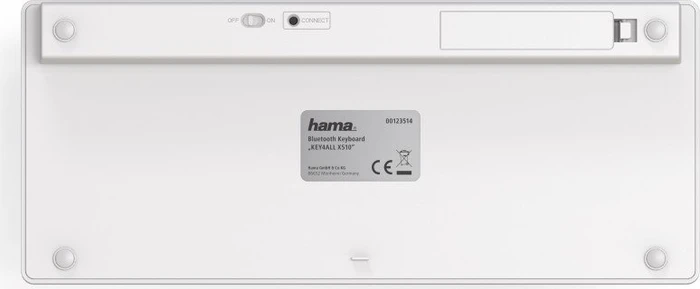 Hama KEY4ALL X510, silber, Bluetooth, DE