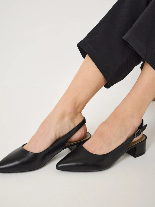 Tamaris Leder Slingpumps schwarz (Damen)