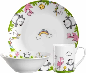 Leonardo Kinderservice Bambini einhorn/panda/flamingo, 3-tlg.