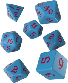 Q-Workshop Würfelset Classic Runic - blue & red