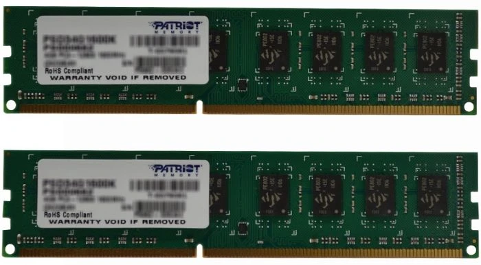 Patriot Signature Line ohne Kühler UDIMM 8GB Kit, DDR3-1600, CL11