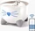 Catit PIXI Smart-Trinkbrunnen, LED-Statusanzeige, Trockenlaufschutz, Edelstahleinsatz, UV-C Wasserfilter, WLAN, 2.5l, weiß (43751)