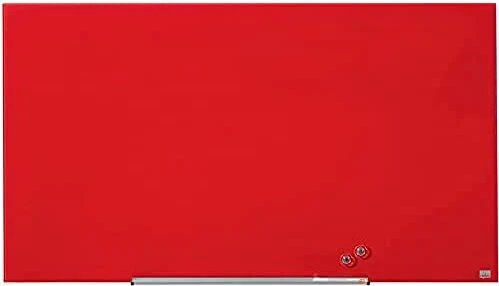 Nobo Impression Pro Whiteboard Glas 85" 85", rot, 190x100cm