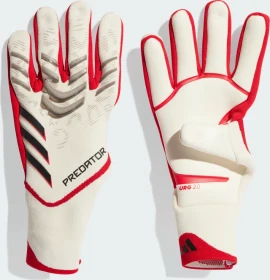 adidas Predator Pro Torwarthandschuhe white/pure ruby/black