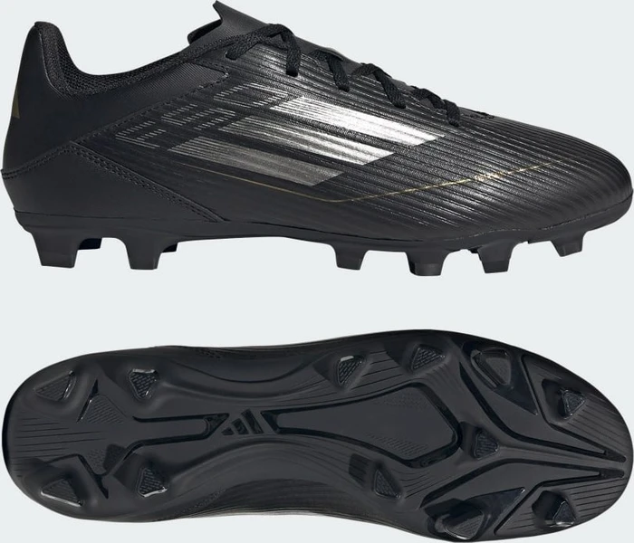 adidas F50 Club FxG core black/iron metallic/gold metallic