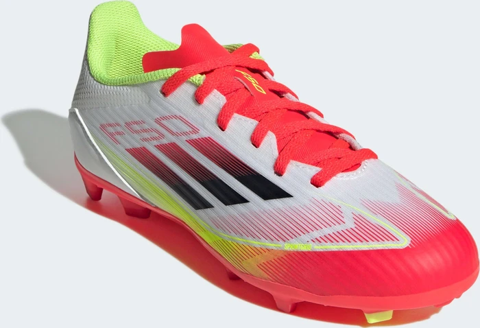 adidas F50 League FG/MG cloud white/core black/solar yellow (Junior)