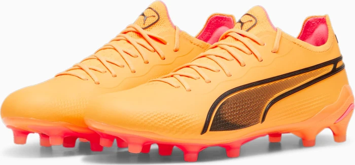 Puma King Ultimate FG/AG sun stream/puma black/sunset glow (Damen)