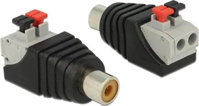 DeLOCK Cinch [Buchse] auf 2-Pin-Terminalblock Adapter (65565)