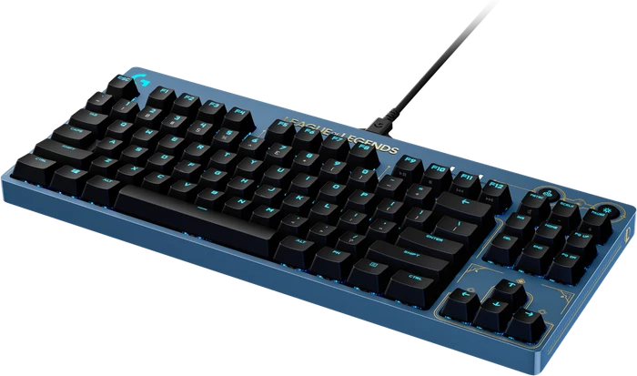 Logitech G Pro Gaming Keyboard, League of Legends Edition, TKL, GX-BROWN, USB, DE