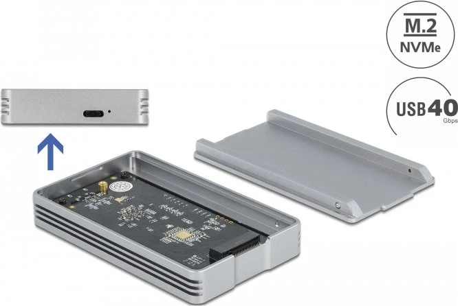 DeLOCK USB4 40 Gbps External Enclosure, USB4