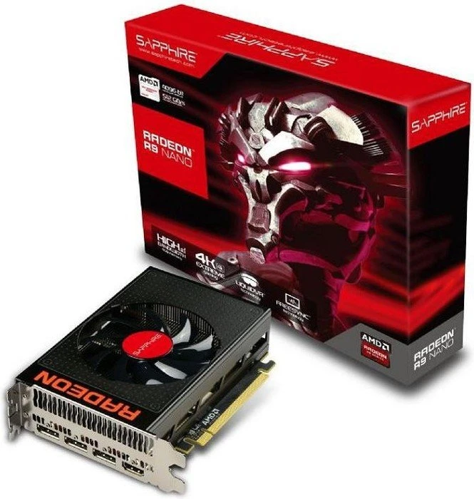 Sapphire Radeon R9 Nano, 4GB HBM, HDMI, 3x DP, full retail