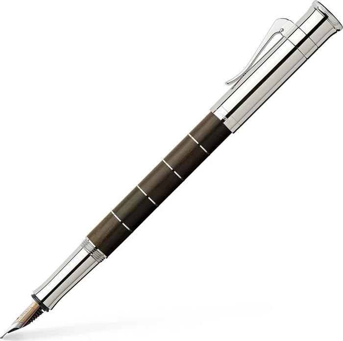 Graf von Faber-Castell Classic Anello grenadill/silber, rechte Hand, extra fein
