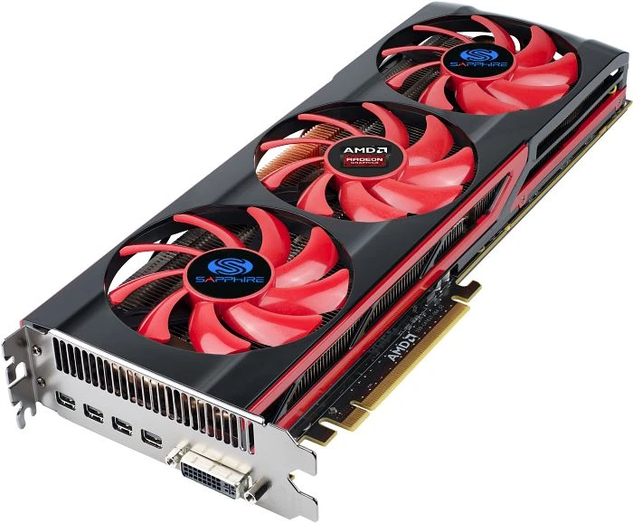 Sapphire Radeon HD 7990 [Malta XT], 2x 3GB GDDR5, DVI, 4x mDP, full retail