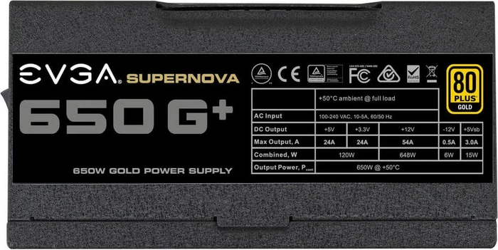 EVGA SuperNOVA G1+ 650 650W, ATX 2.3