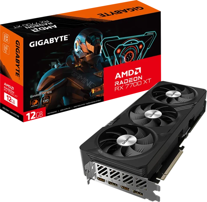 GIGABYTE Radeon RX 7700 XT Gaming OC 12G, 12GB GDDR6, 2x HDMI, 2x DP