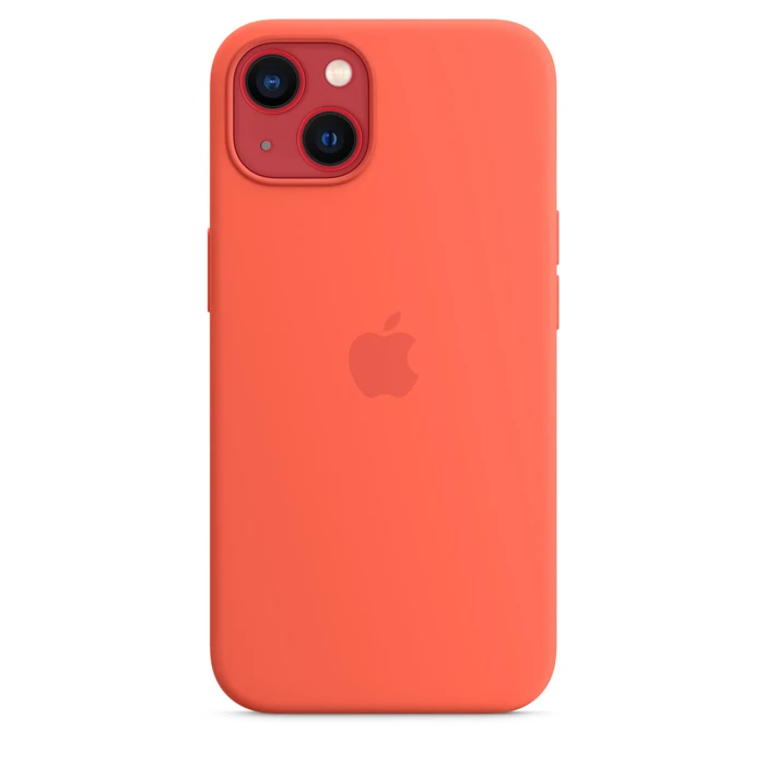 Apple Silikon Case mit MagSafe für iPhone 13 Nektarine